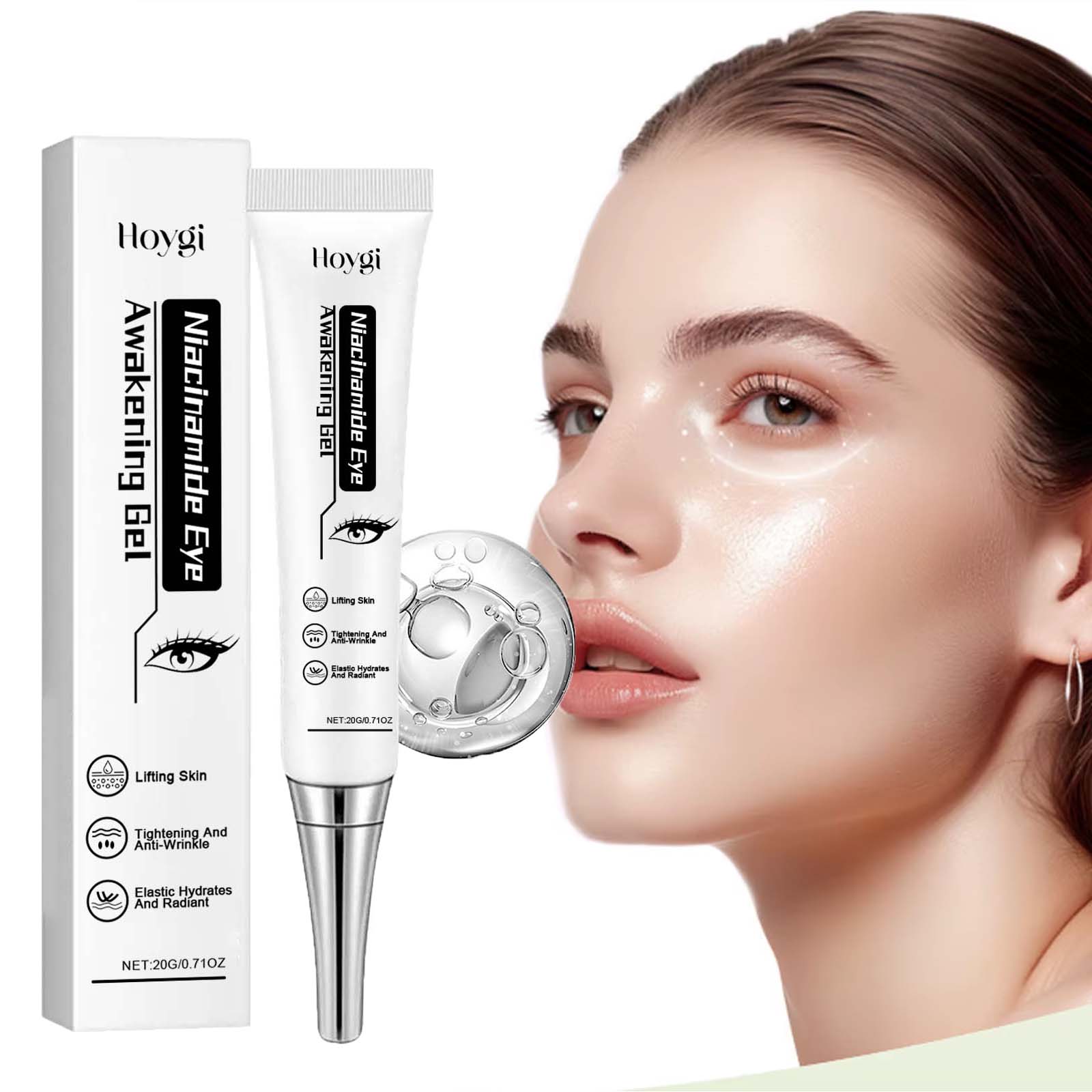 Licorice Root Extract - Nicotinamide Eye Cream Gel Lift Firm