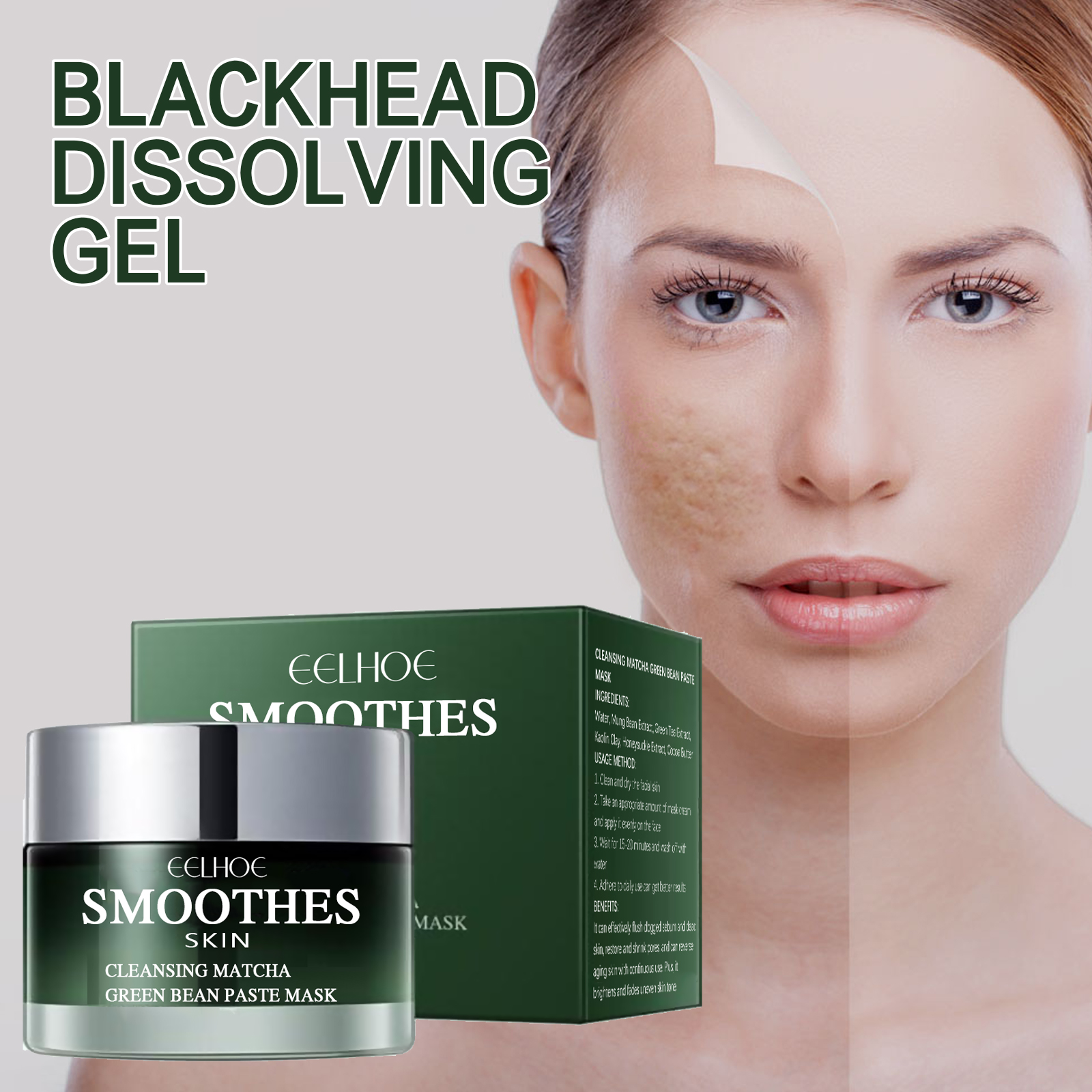 Green Tea Solid Cleansing Mask - Mud Mask Kaolin のレビューと価格