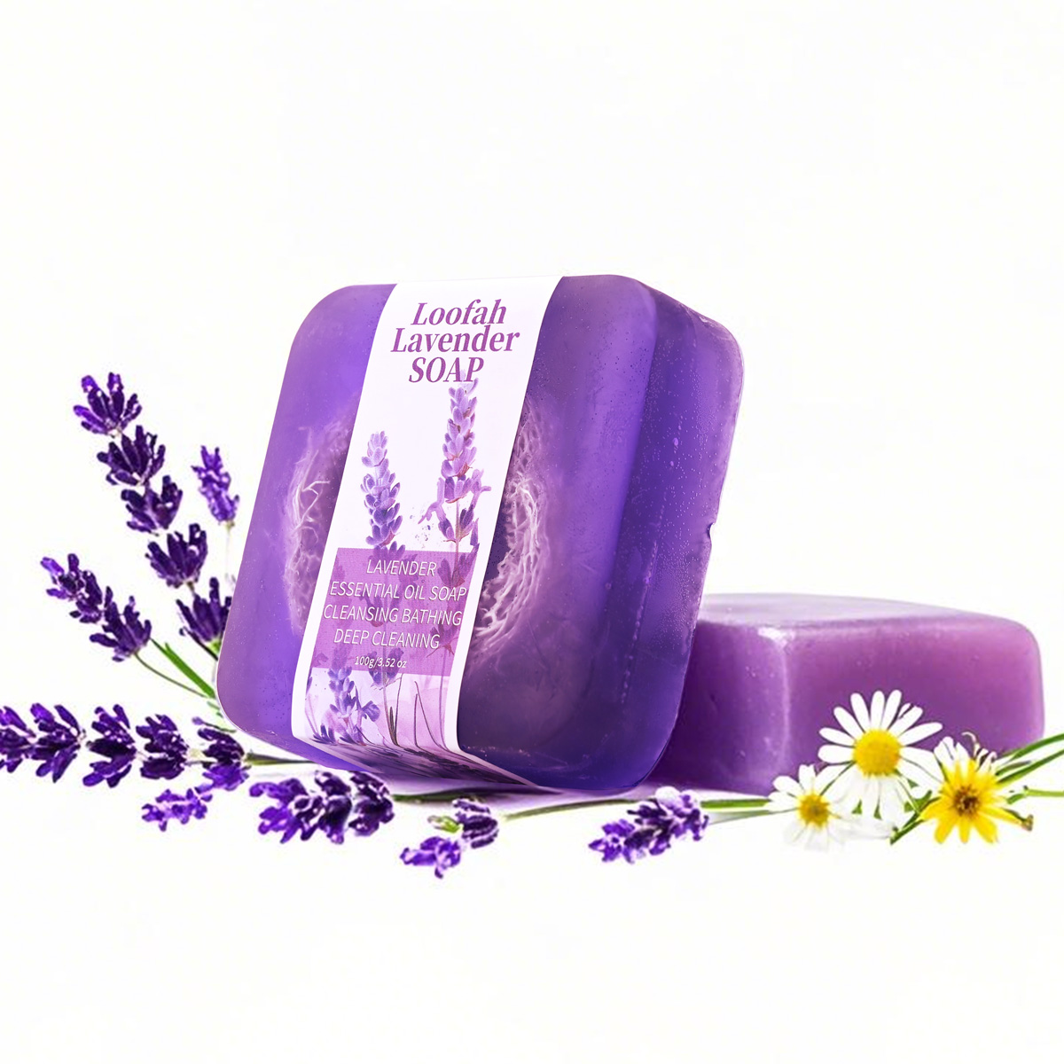 S+100g  Lavender Loofah Essent - Kojic Acid Soap のレビューと価格