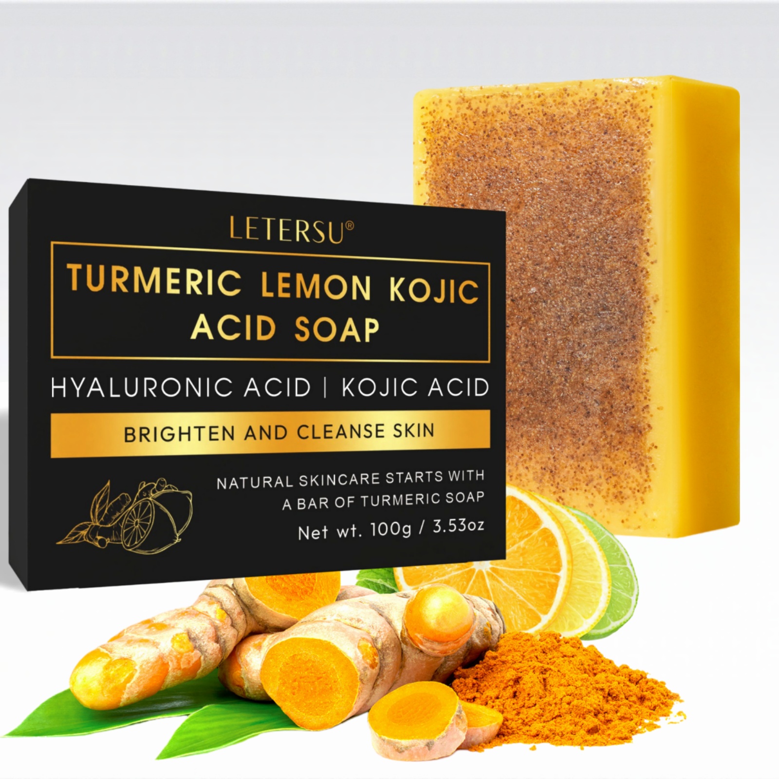 Turmeric Lemon Kojic Acid Soap - Kojic Acid Soap のレビューと価格