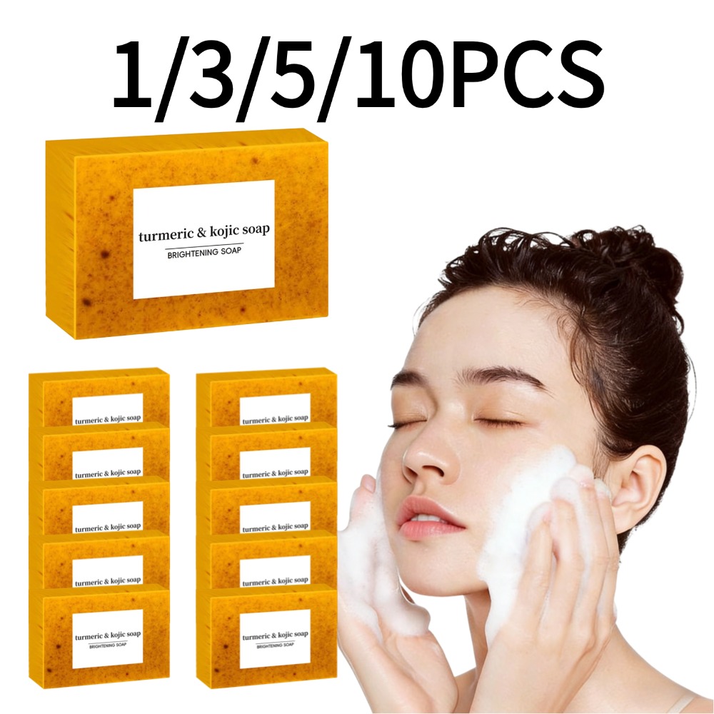 1/3/5/10PCS Turmeric Hand Made - Kojic Acid Soap のレビューと価格