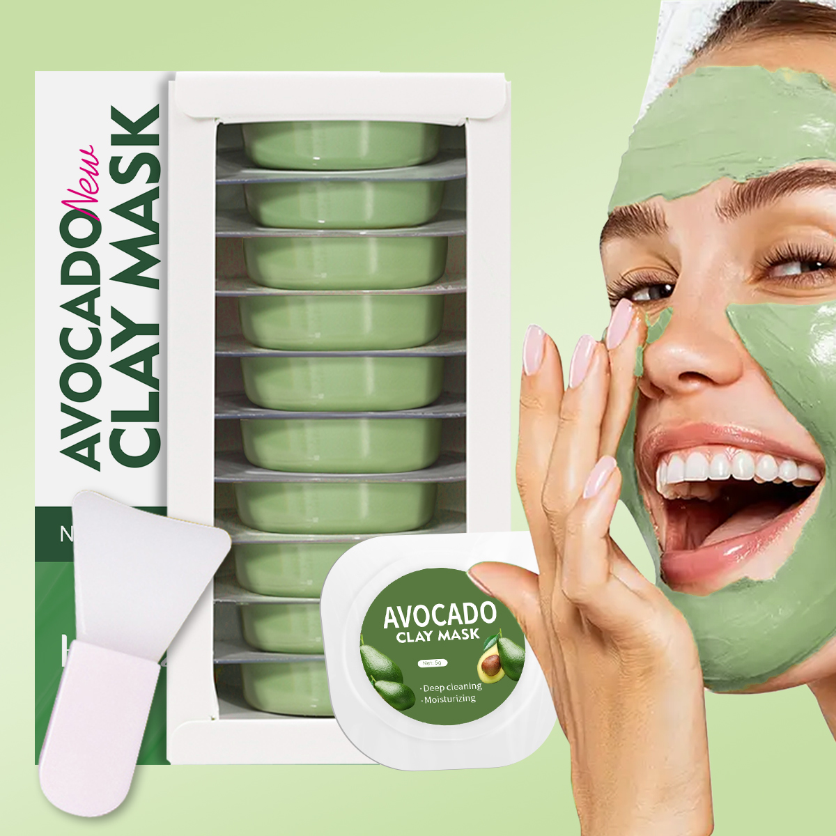 5g/0.17oz*10 Avocado disposabl - Mud Mask Kaolin のレビューと価格