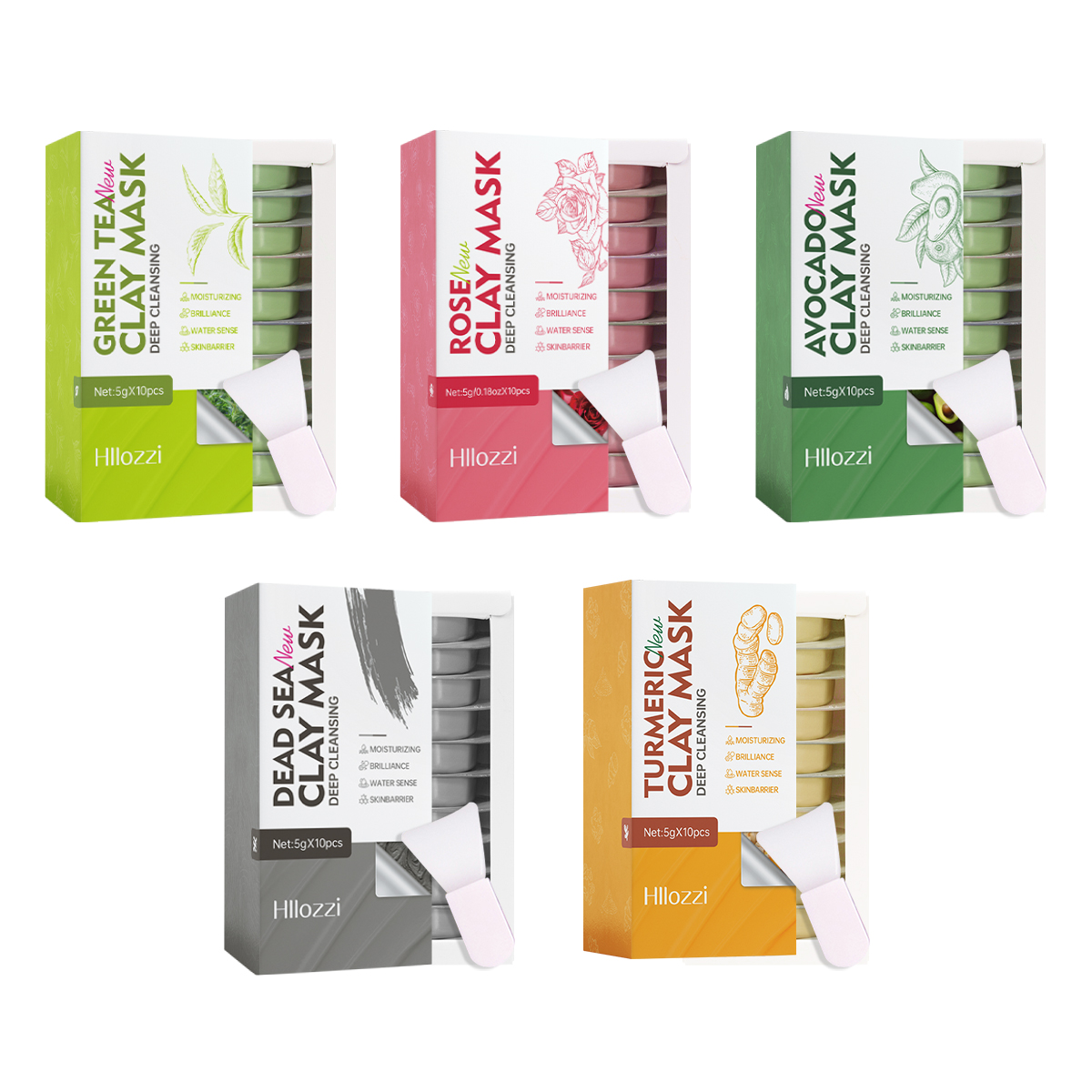 5g*10pcs Facial Cleansing Mud  - Mud Mask Kaolin のレビューと価格