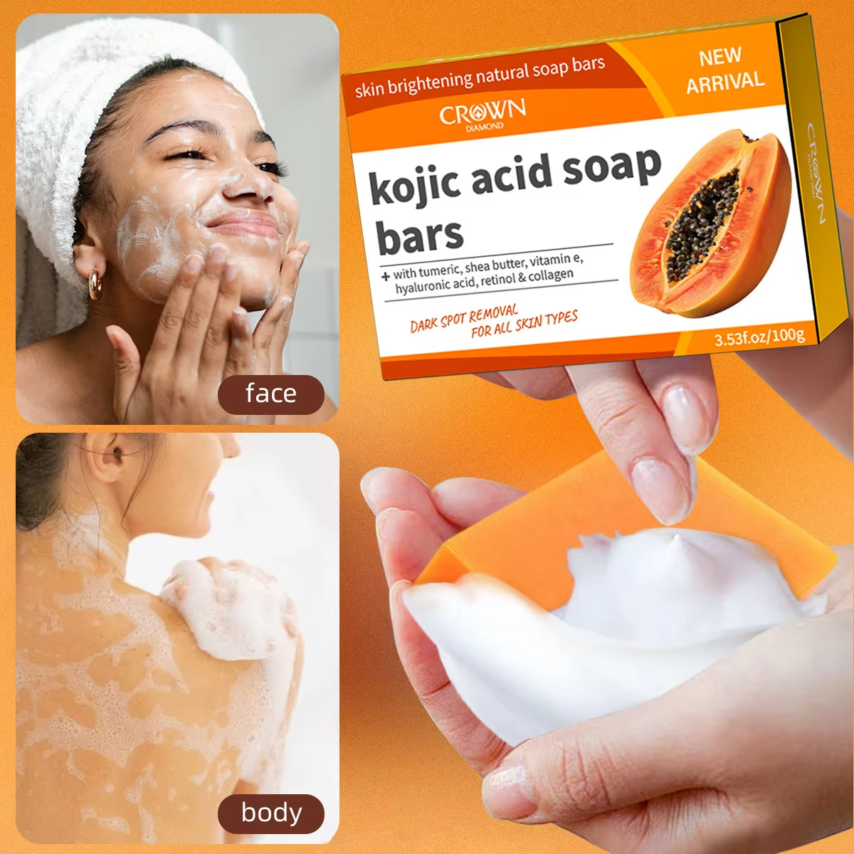 Papaya Kojic Acid Soap Organic - Kojic Acid Soap のレビューと価格