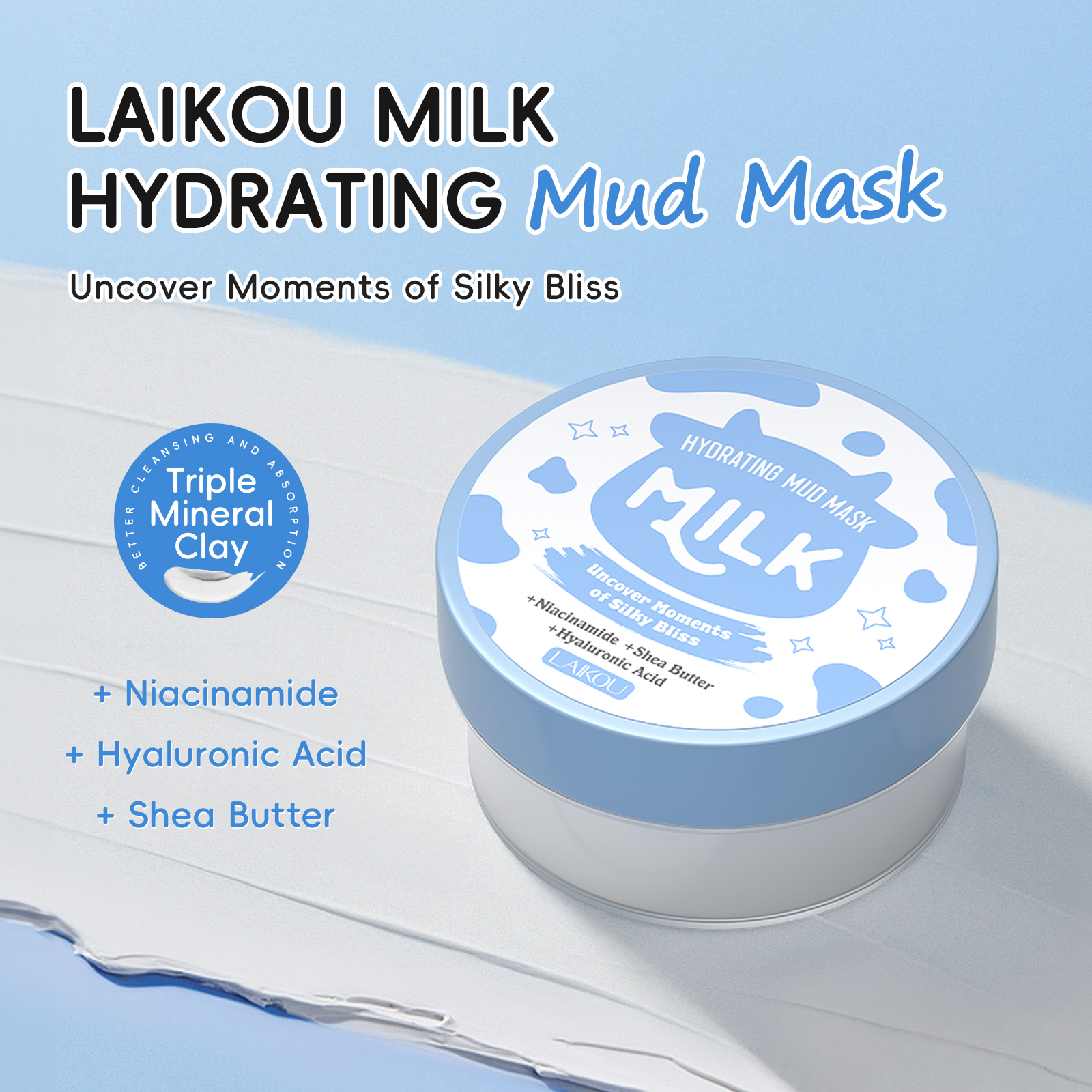 LAIKOU Milk Hydrating Mud Mask - Mud Mask Kaolin のレビューと価格