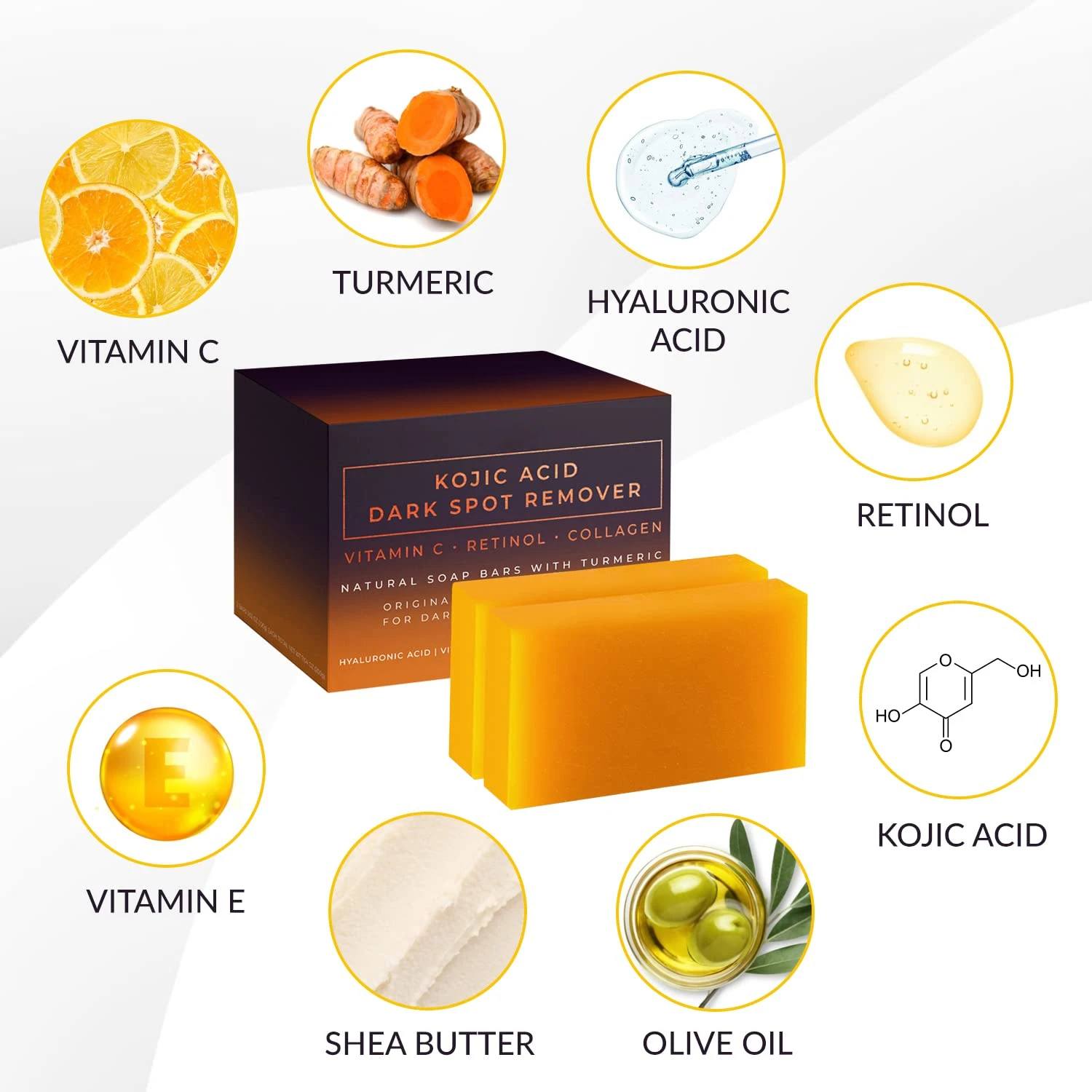 Kojic Acid Dark Spot Remover W - Kojic Acid Soap のレビューと価格