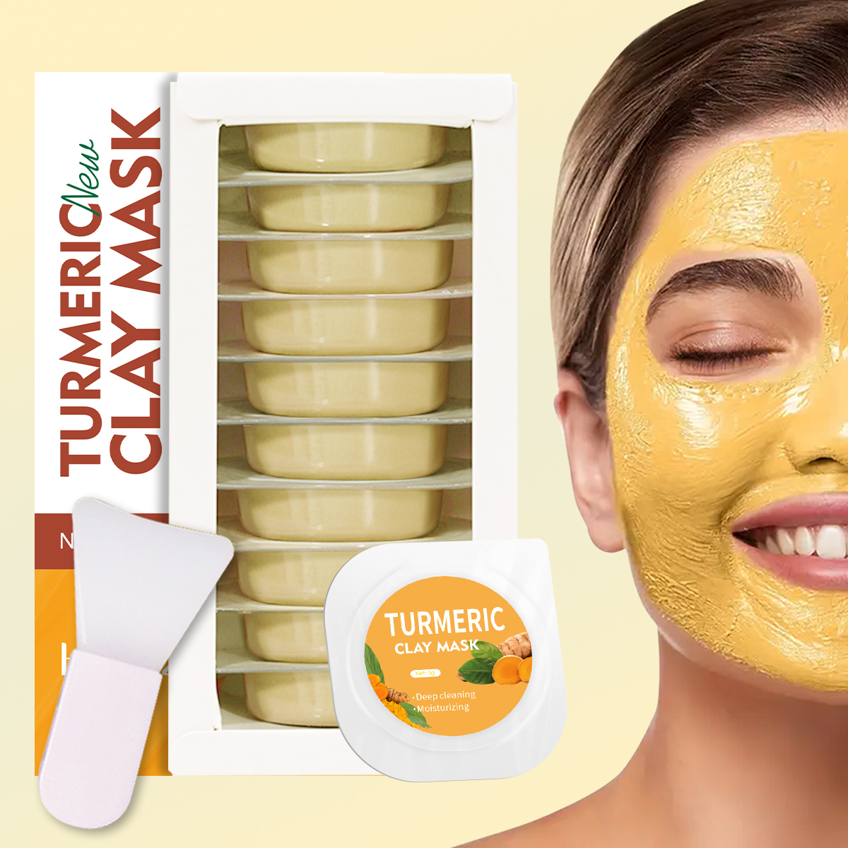 5g/0.17oz*10 Turmeric clay mud - Mud Mask Kaolin のレビューと価格
