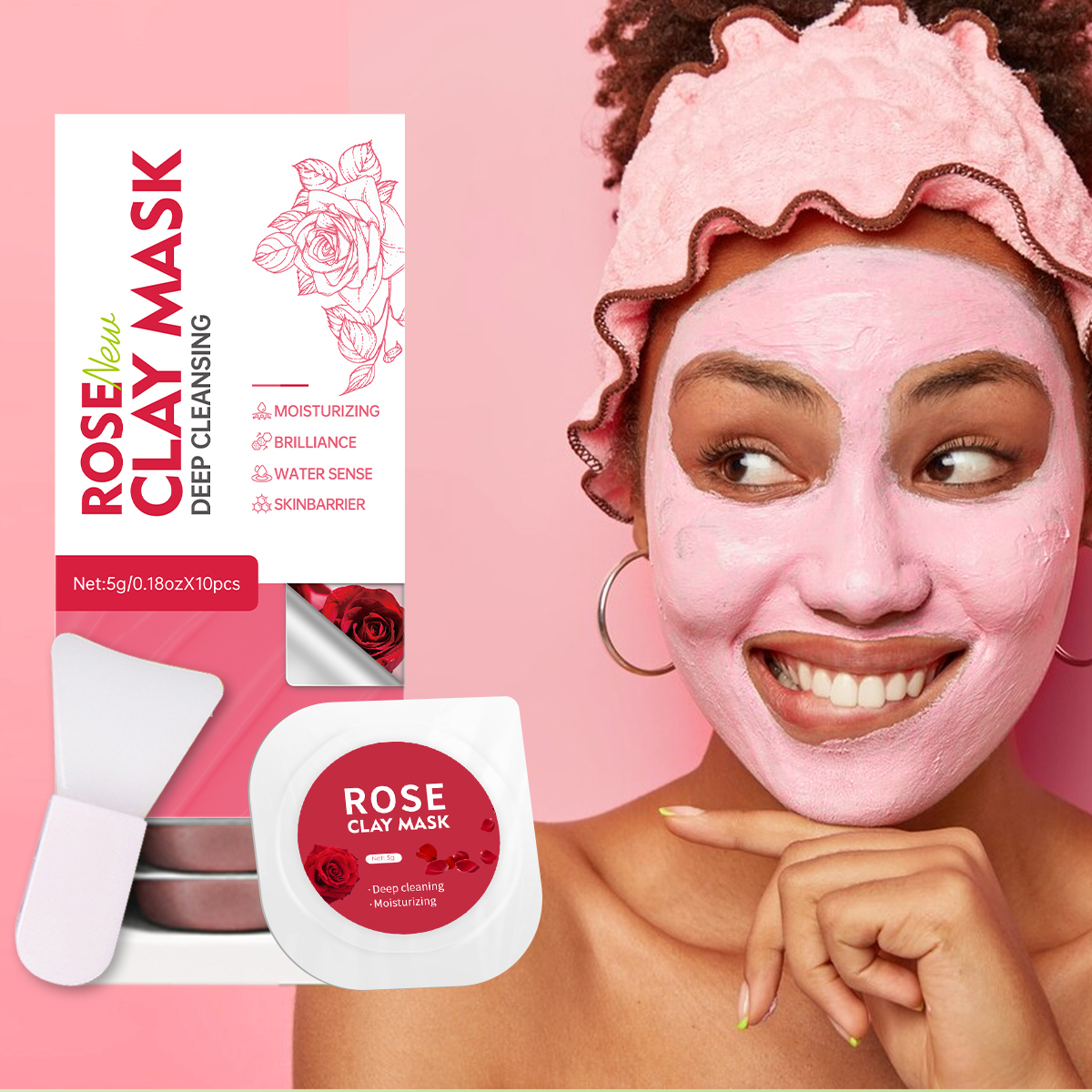 5g/0.18oz*10 Rose Cleansing Mu - Mud Mask Kaolin のレビューと価格