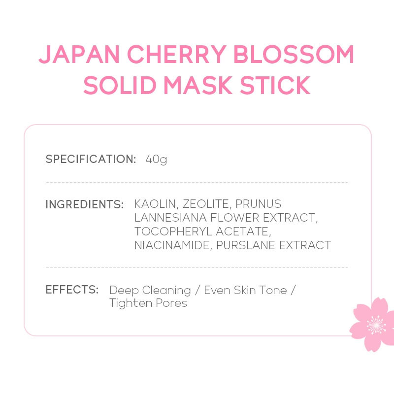Cleansing Solid Face Mask Stic - Mud Mask Kaolin のレビューと価格