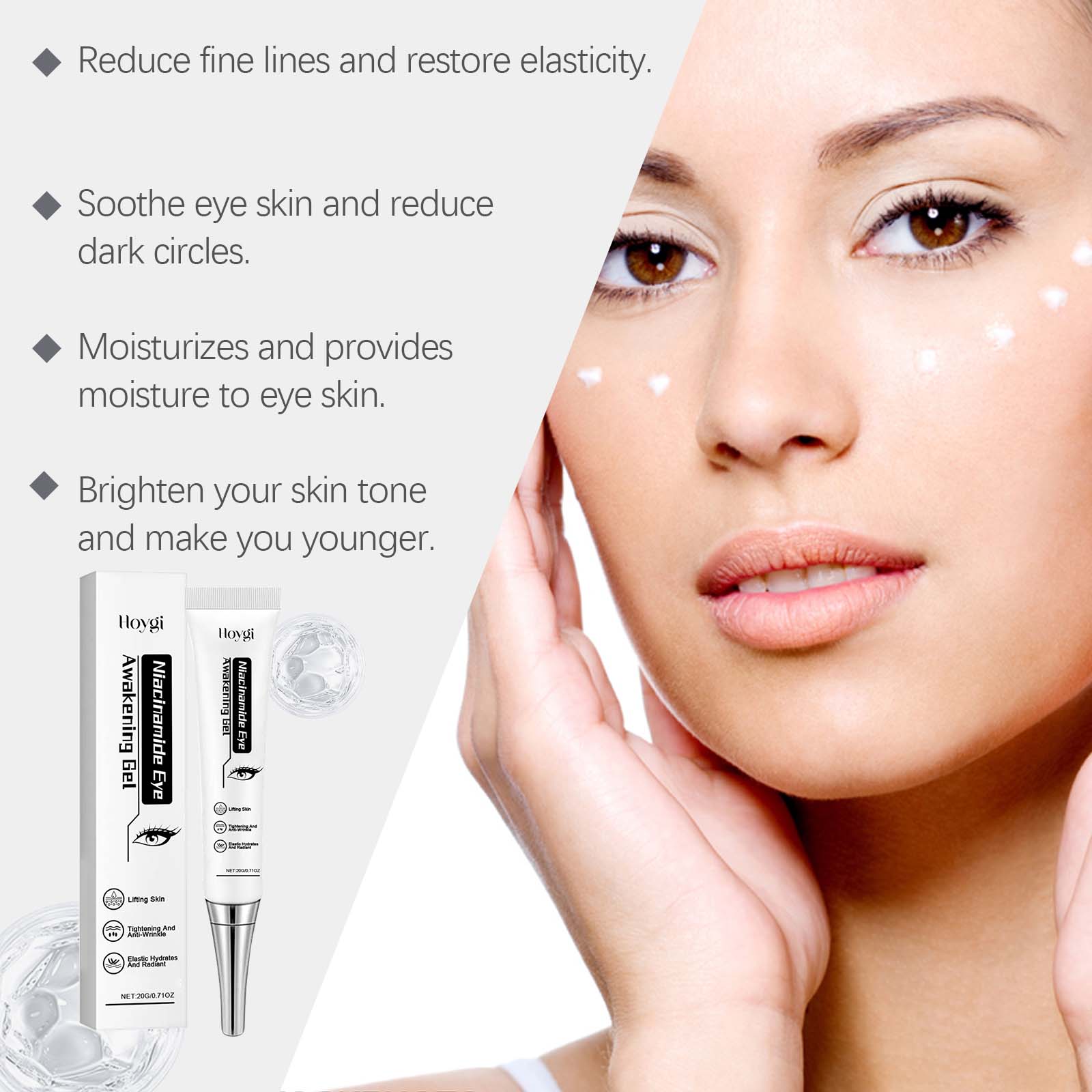 Nicotinamide Eye Cream Gel Lif - Licorice Root Extract のレビューと価格