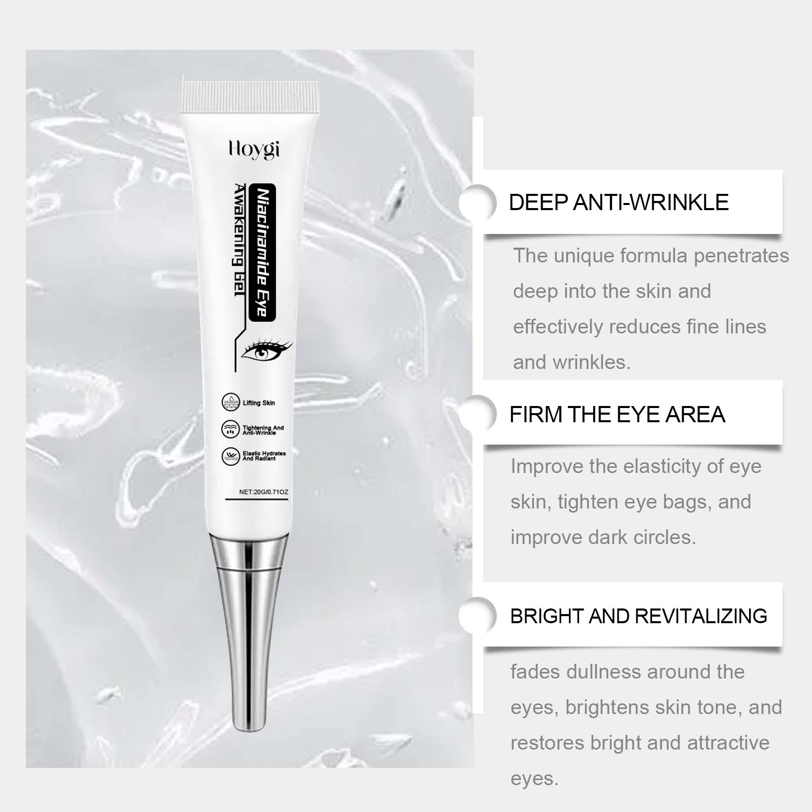 Nicotinamide Eye Cream Gel Lif - Licorice Root Extract のレビューと価格